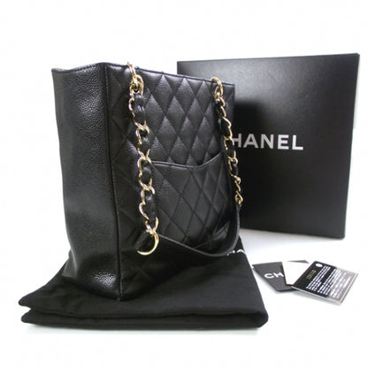 Chanel Caviar Petit Shopping Tote PST Black 3 of 12