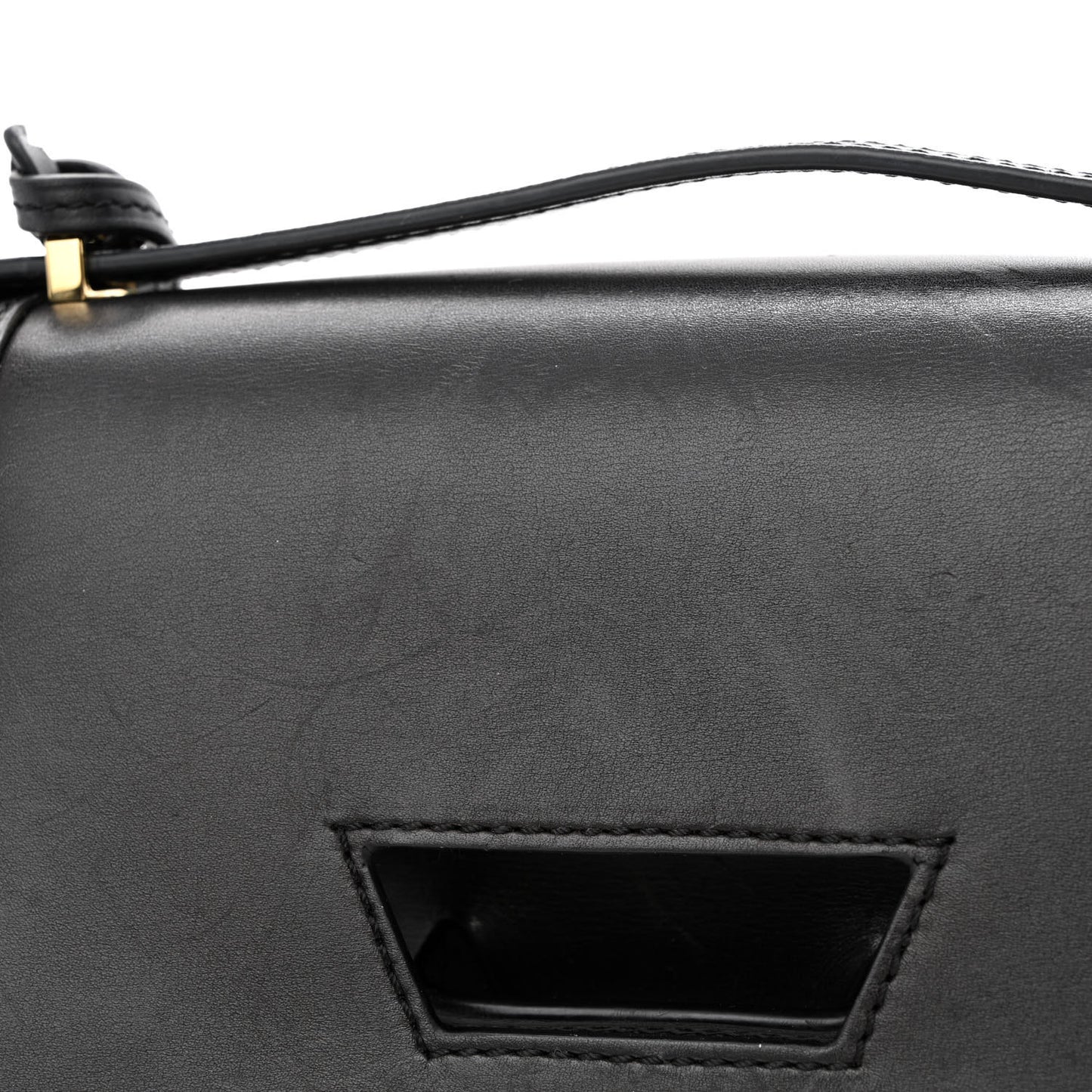 Calfskin Small Barcelona Shoulder Bag Black