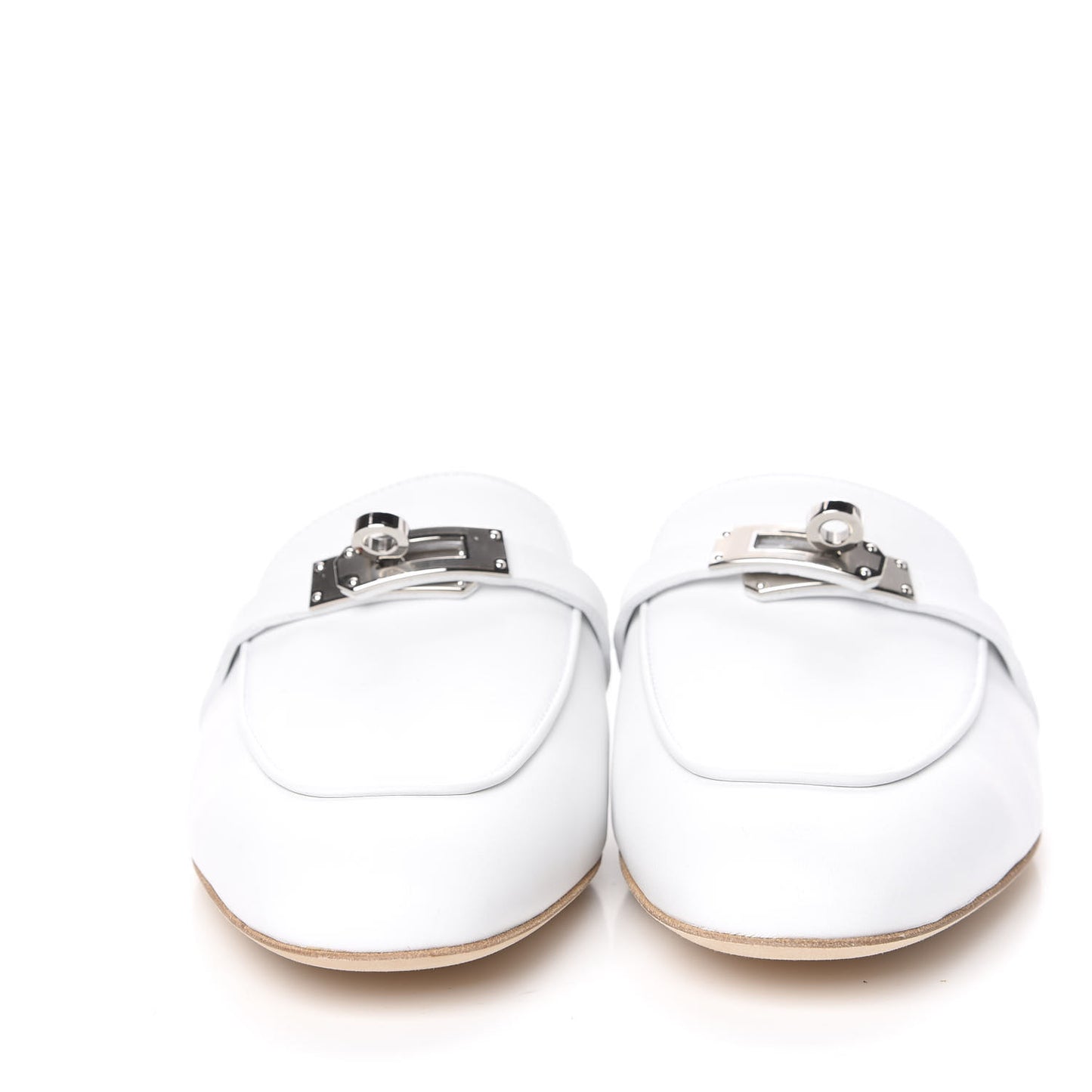 Calfskin Oz Mules 38 White