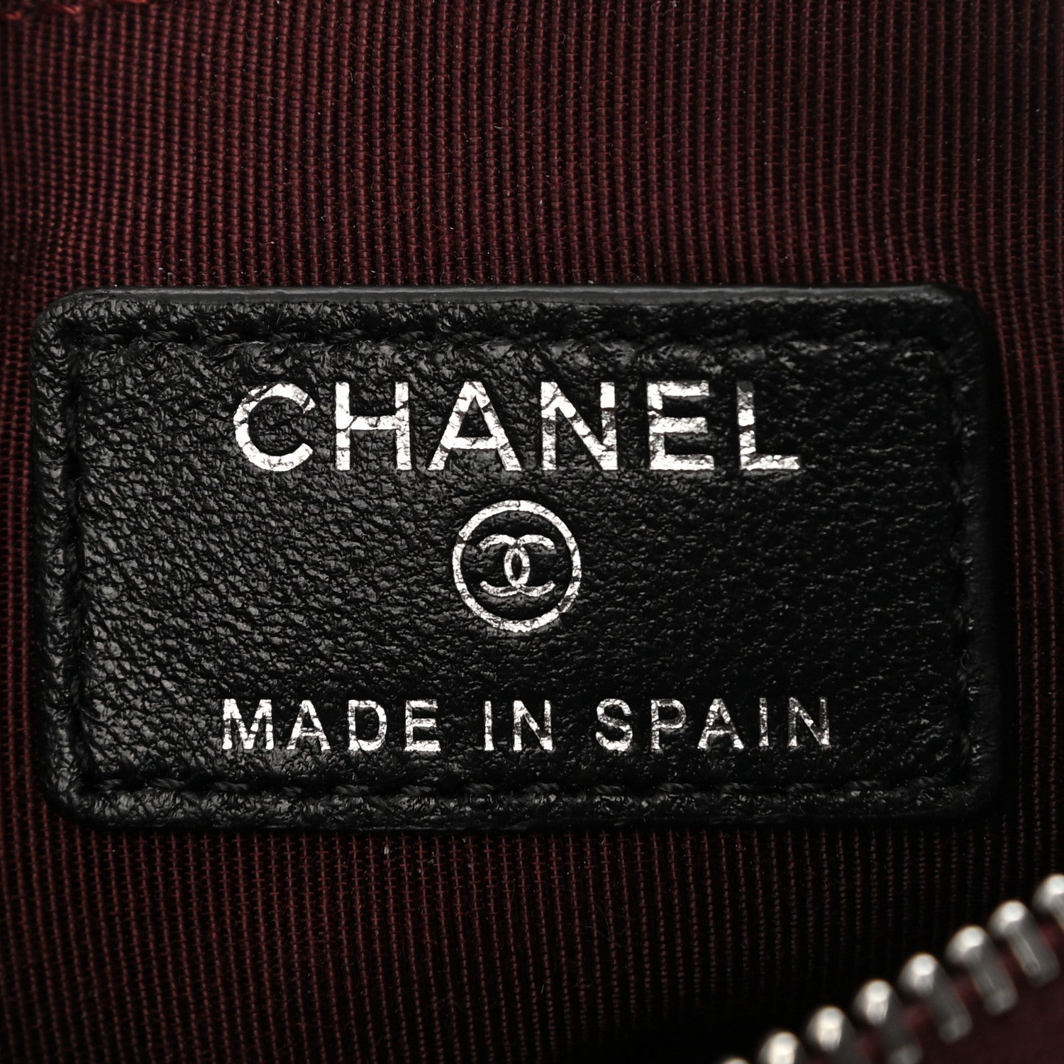 Chanel Lambskin Quilted Small Cosmetic Case Black 7 of 8