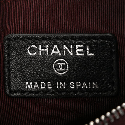 Chanel Lambskin Quilted Small Cosmetic Case Black 7 of 8
