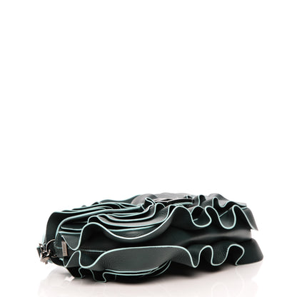Fendi Vitello Seta Multi Waves Baguette Vert Inglese 4 of 7
