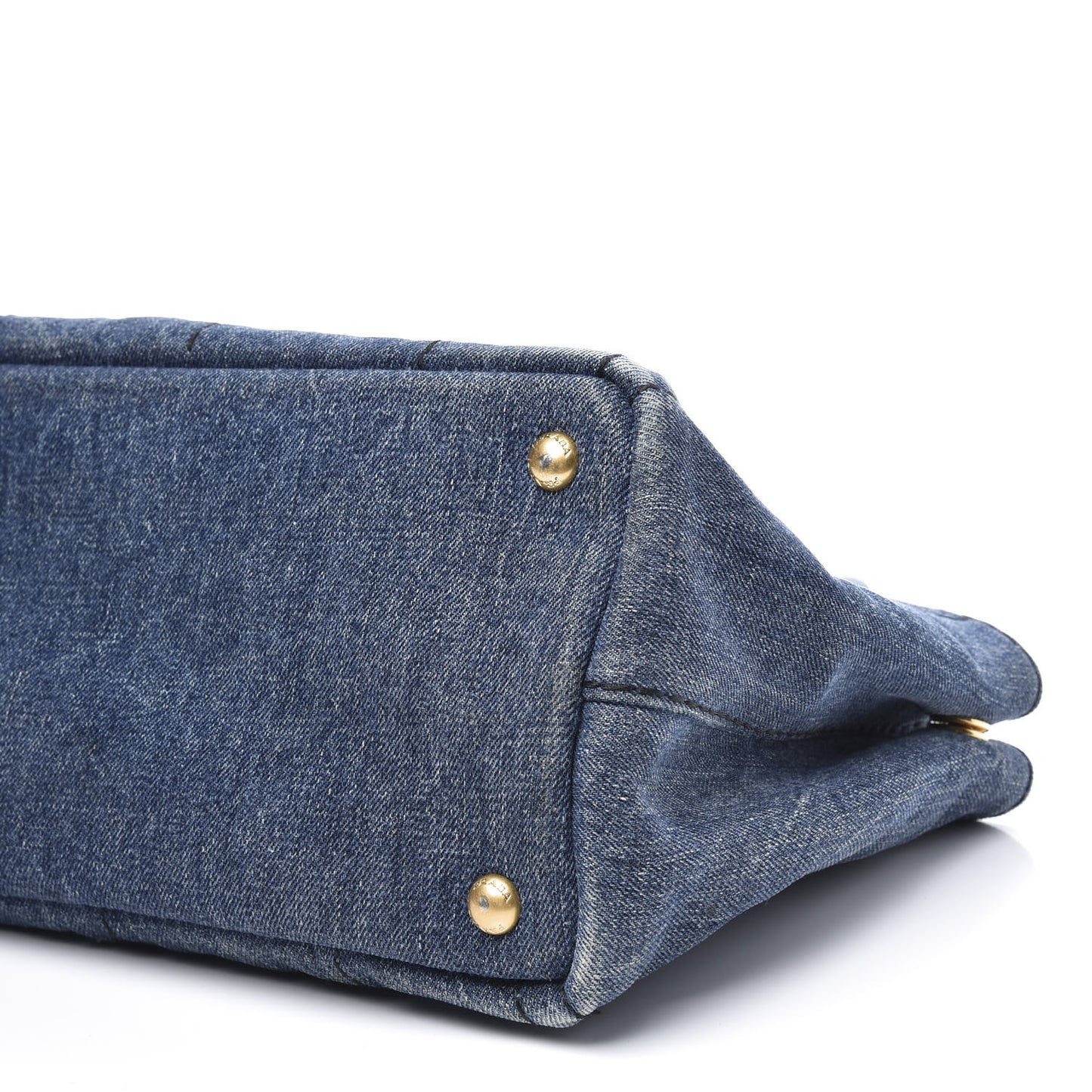 Denim Logo Tote Avio