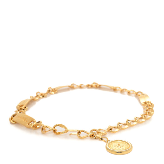 Chain CC Medallion Belt Gold