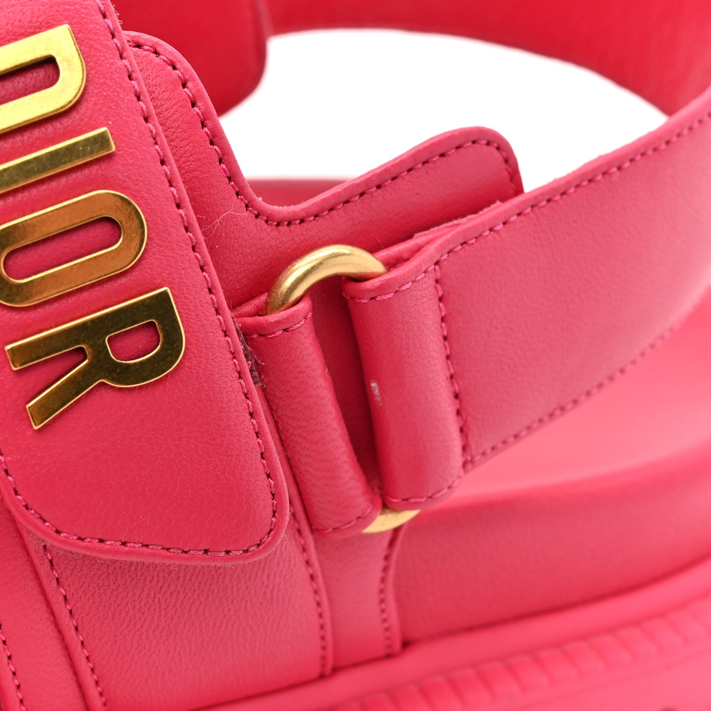 Lambskin Dioract Sandals 38.5 Raspberry