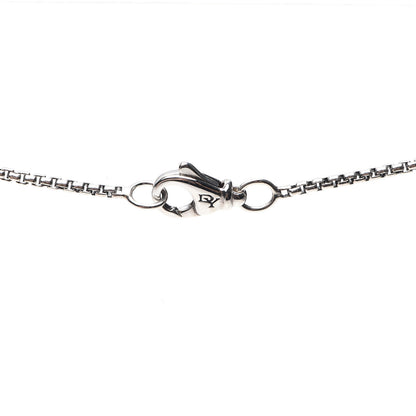 David Yurman Sterling Silver Diamond Pave 7mm Petite Albion Pendant Necklace 3 of 5