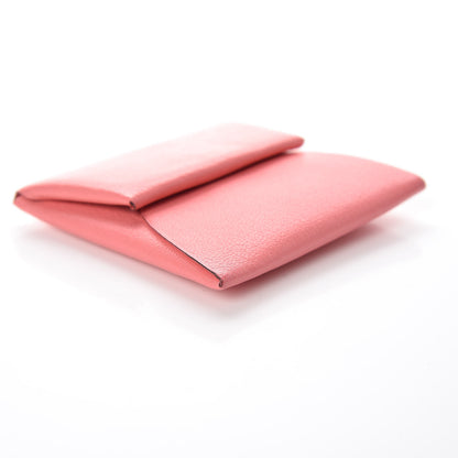 Hermes Chevre Mysore Bastia Coin Purse Rose Ete 8 of 9