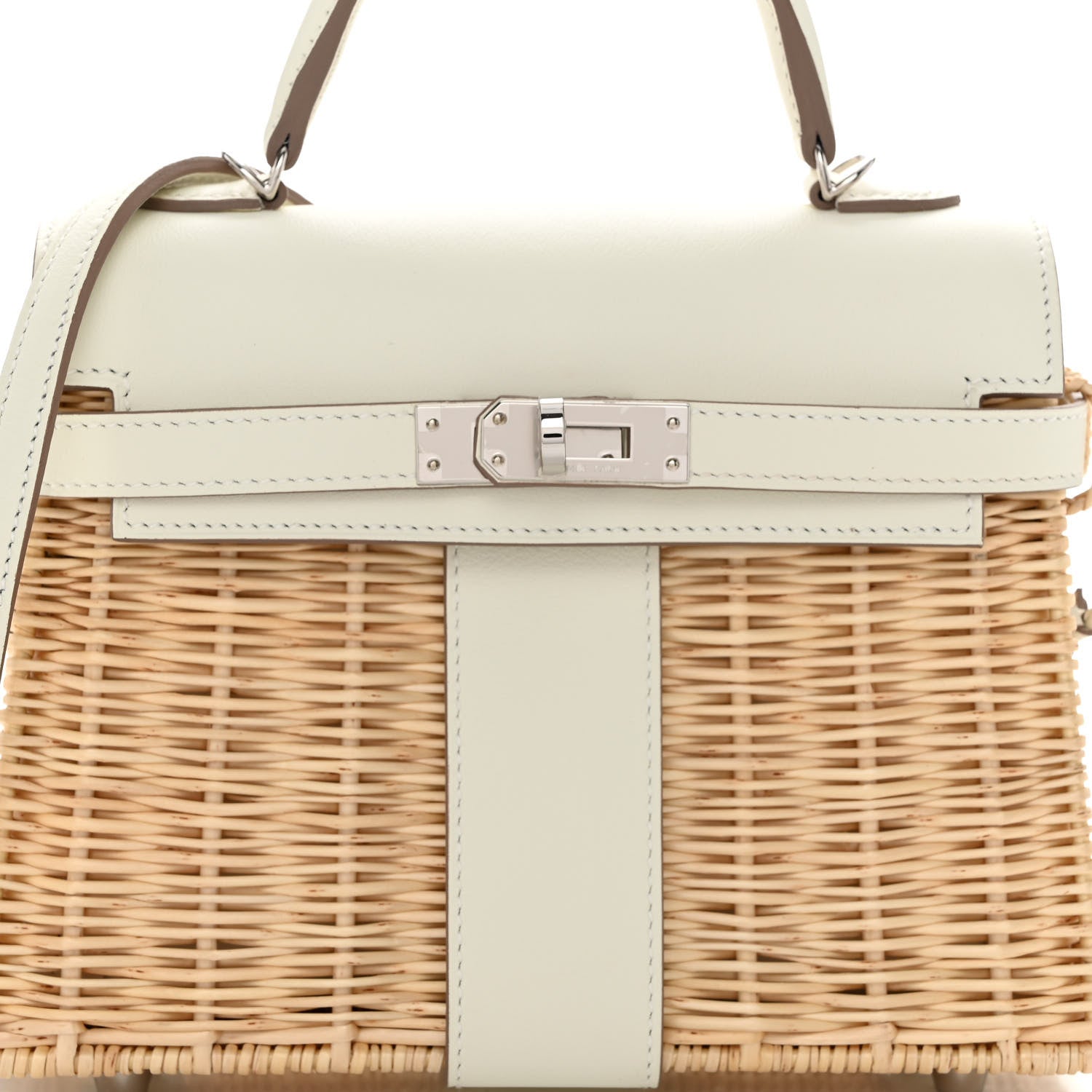Hermes Wicker Swift Picnic Mini Kelly 20 Naturel Mushroom 7 of 10