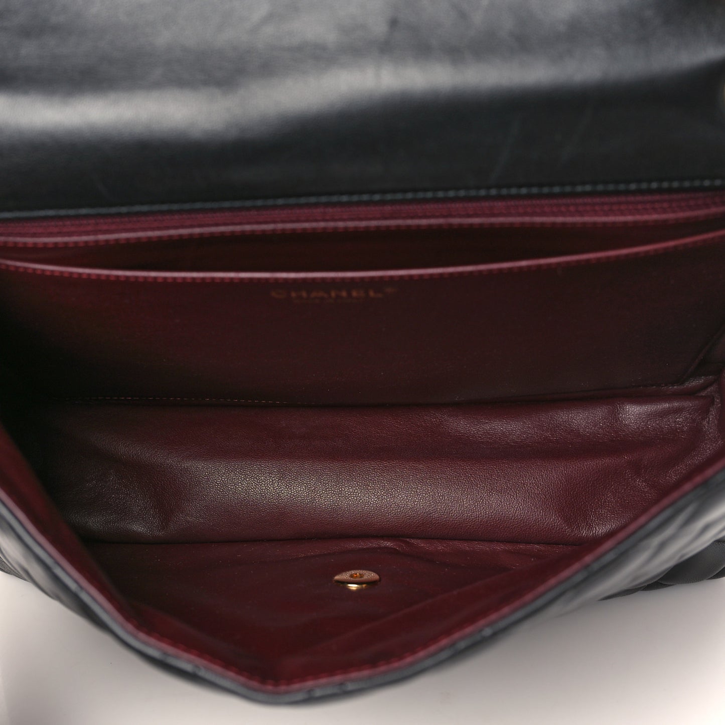 Lambskin Quilted Maxi Single Flap Black