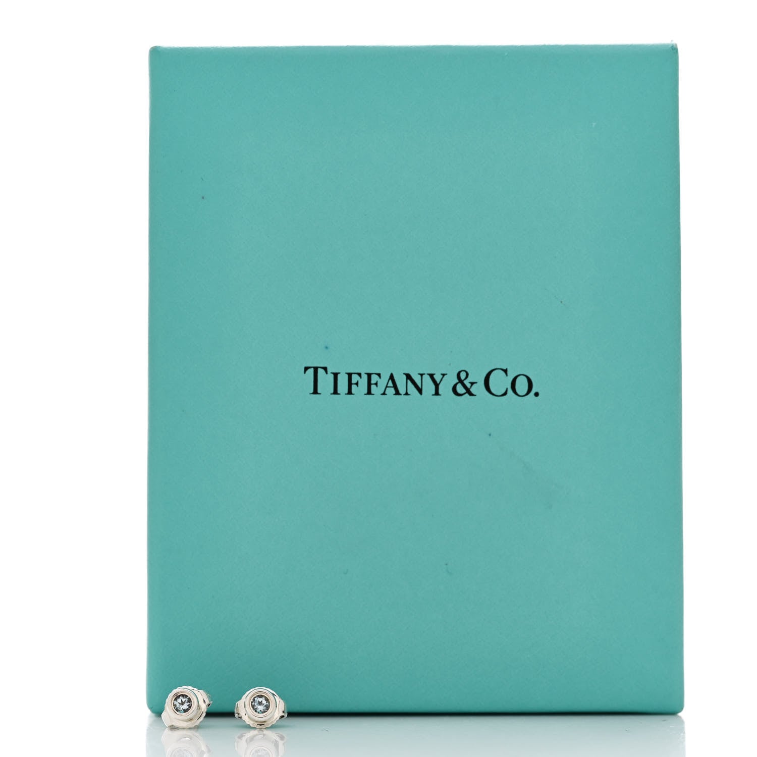 Tiffany Sterling Silver Aquamarine Color By The Yard Earrings 5 of 5