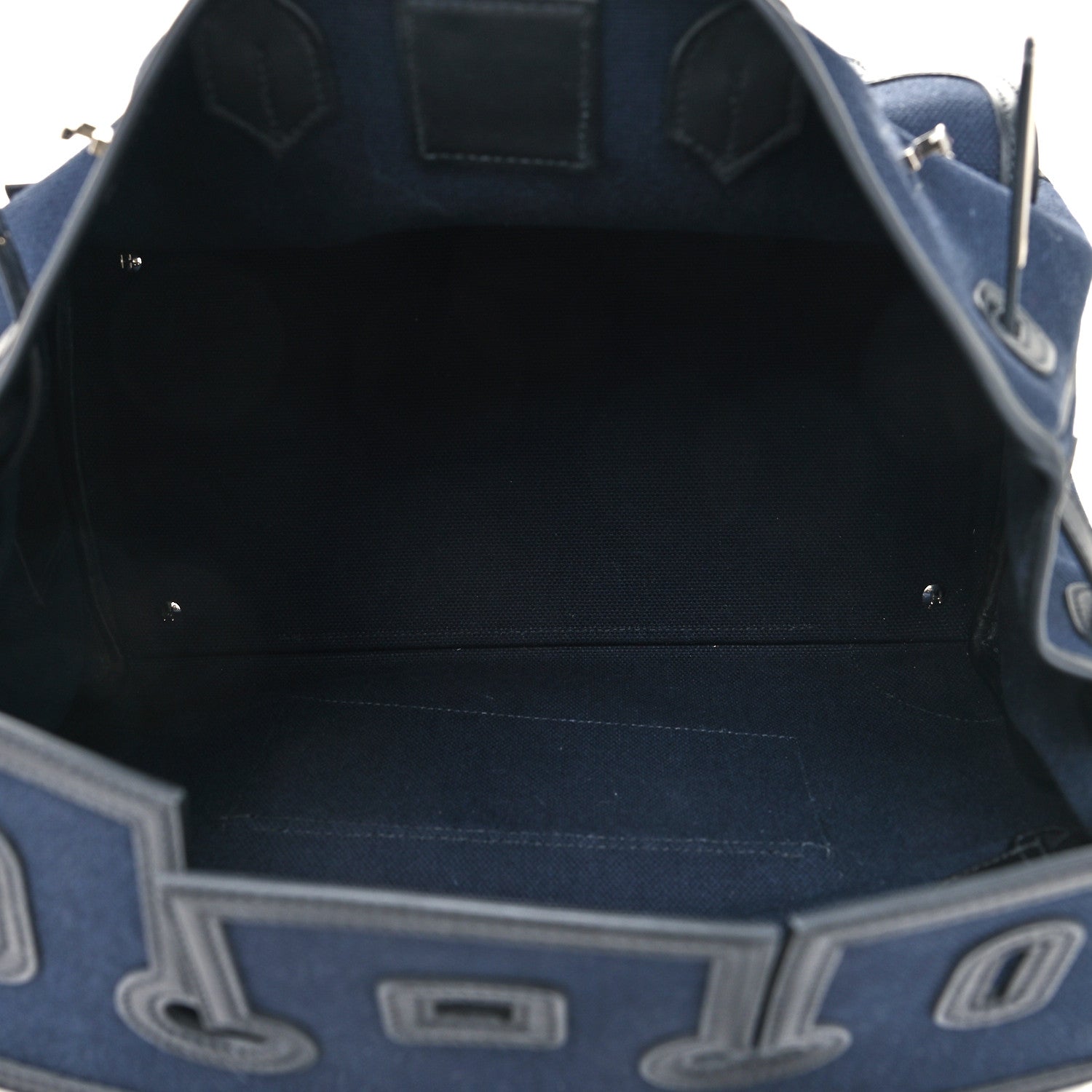 Hermes Goeland Toile Swift Cargo Birkin 35 Bleu Marine 5 of 13