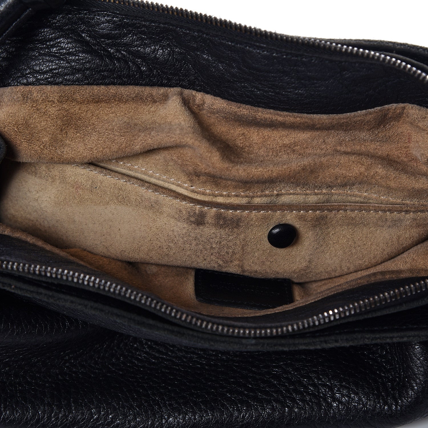Bottega Veneta Cervo Deerskin Ring Shoulder Bag Black 9 of 12