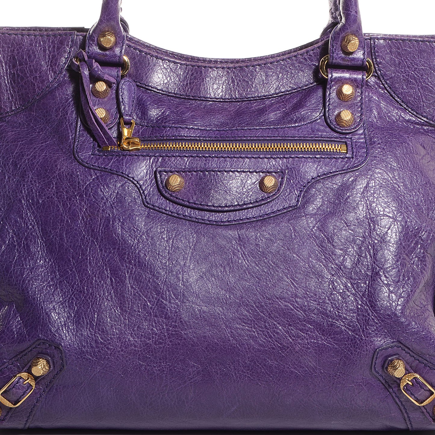 Agneau Giant 12 Gold Hardware Velo Dark Violet