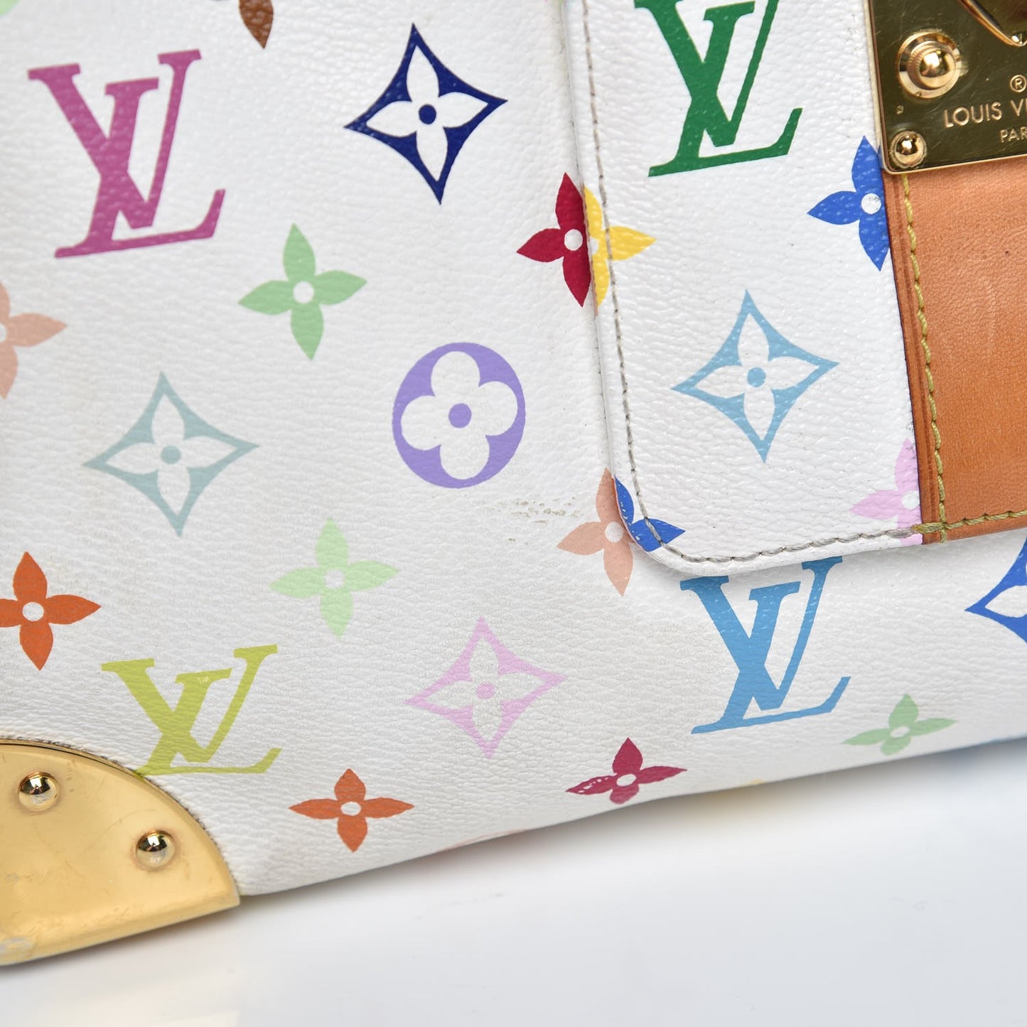 Monogram Multicolor Speedy 30 White