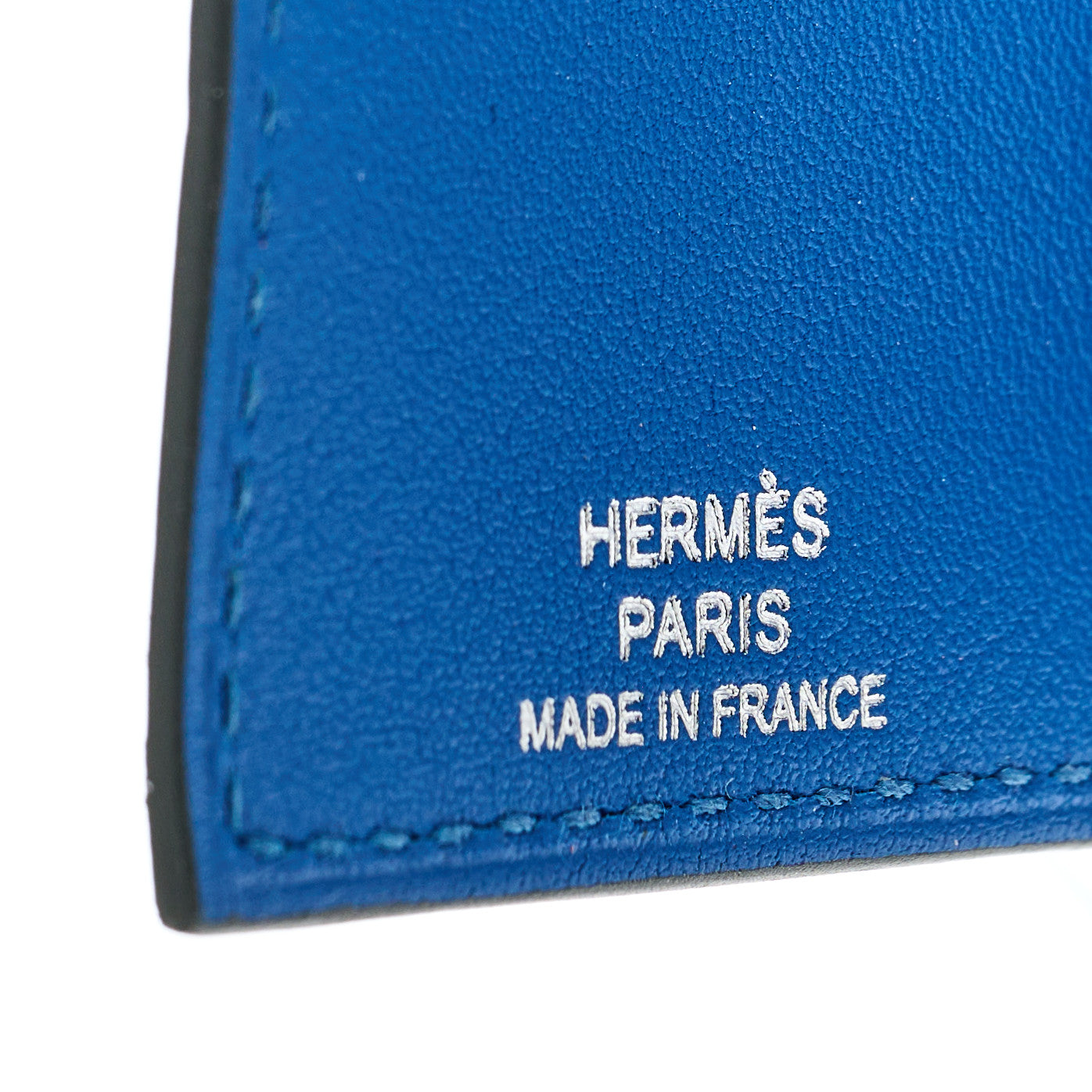 Hermes Evercolor Swift Verso Ulysse Nano Bag Charm Vert Criquet Bleu France 5 of 5
