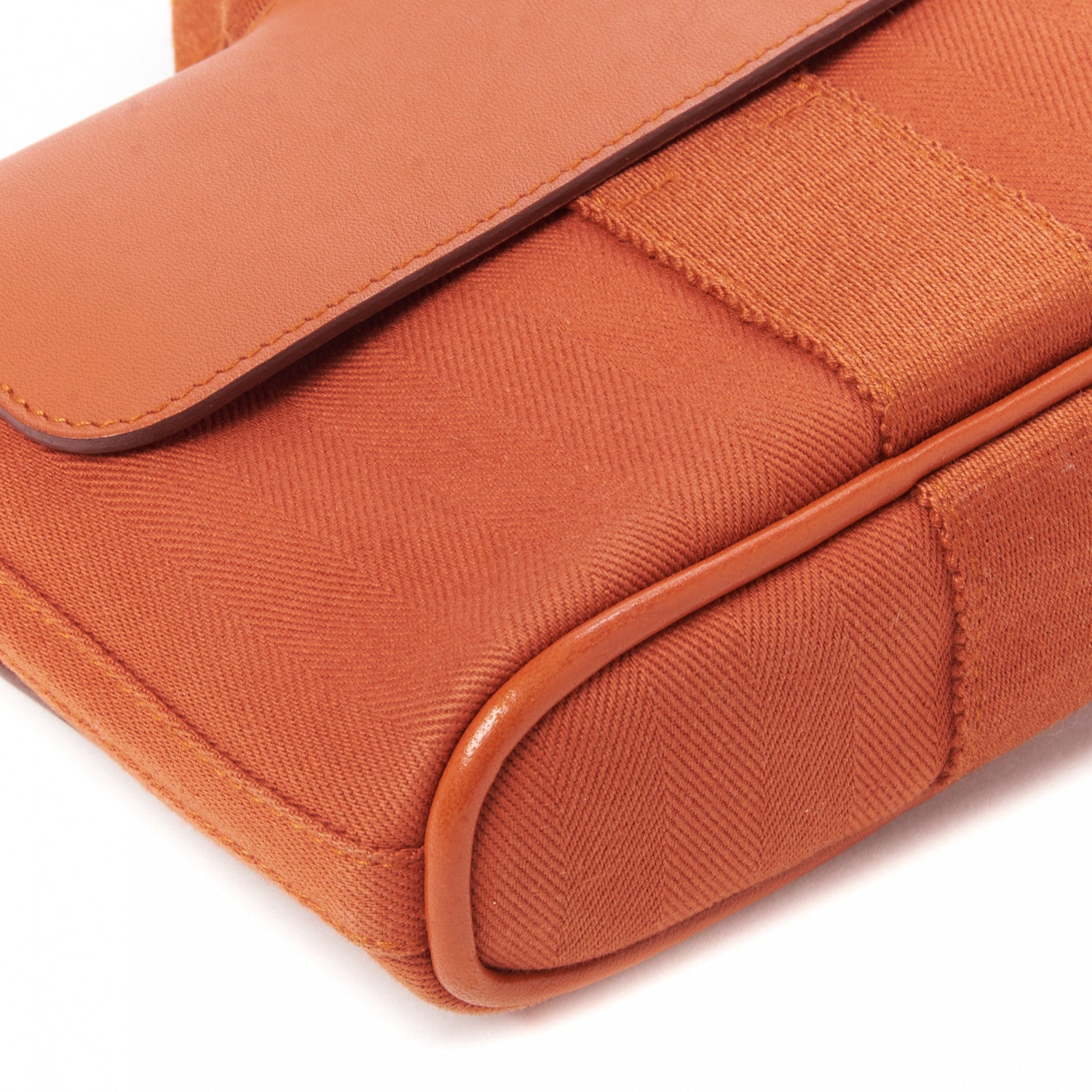 Hermes Chevron Herringbone Swift Long Valparaiso PM Potiron 6 of 8