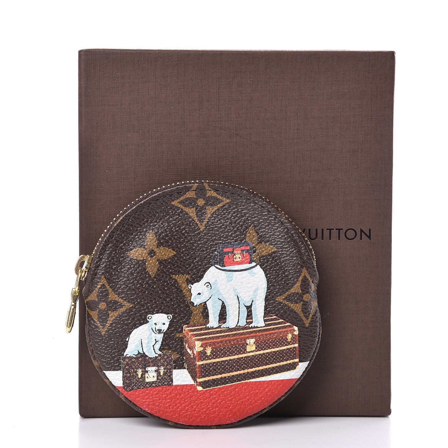 Monogram 2017 Christmas Animation Round Coin Purse