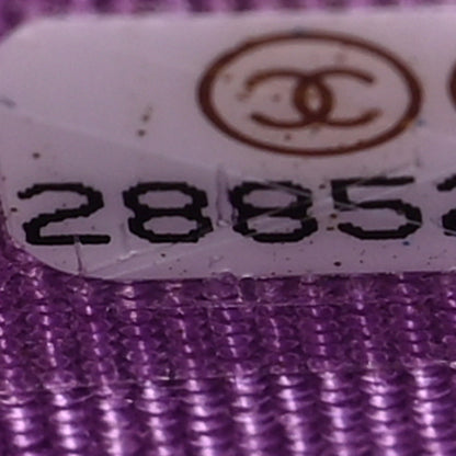 Chanel Patent Quilted Flap Card Holder Wallet Purple 8 of 8