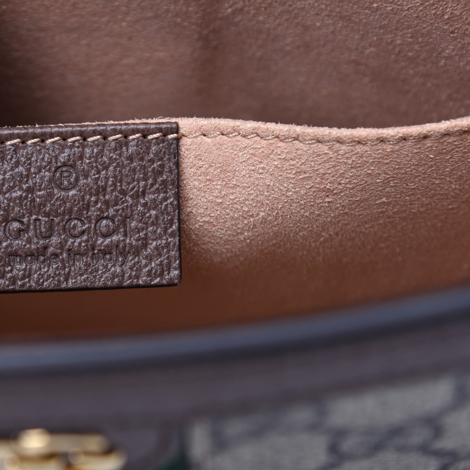 Gucci GG Supreme Monogram Web Ophidia Pouch Brown 6 of 7