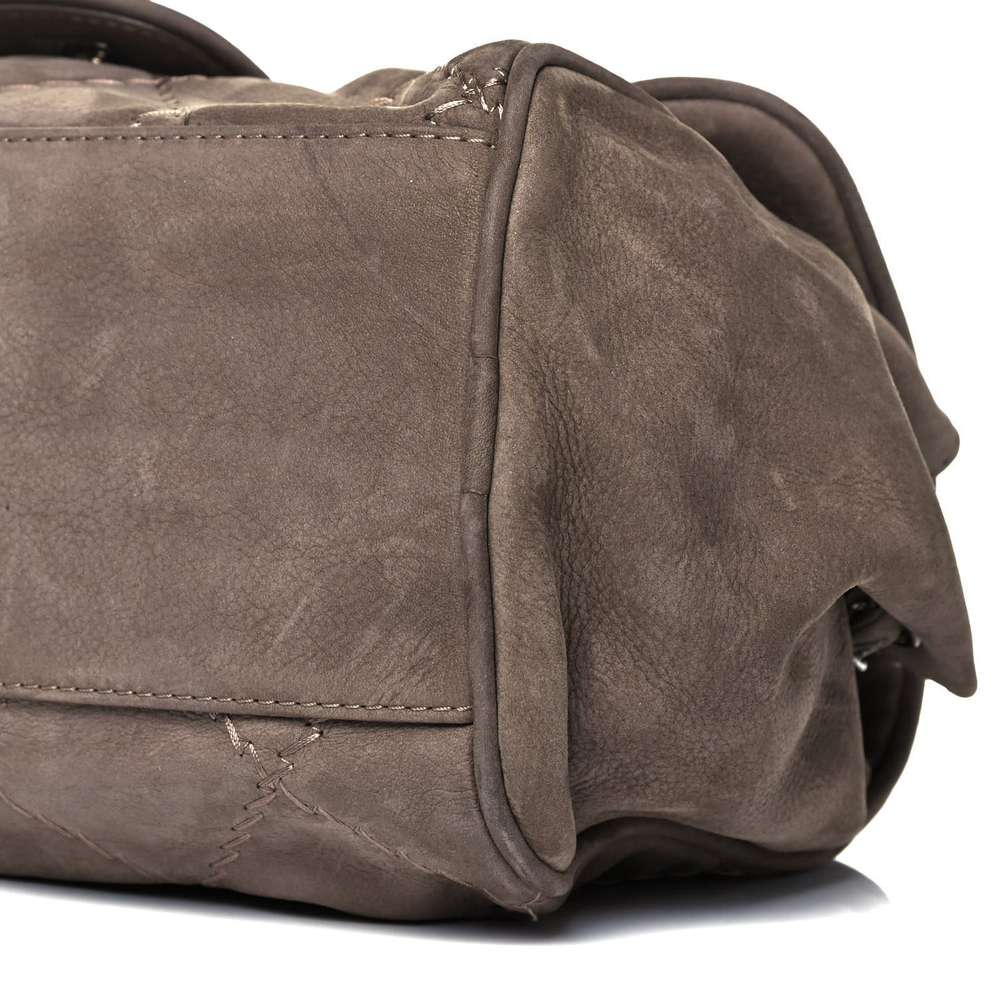Suede Ultimate Stitch Flap Light Grey