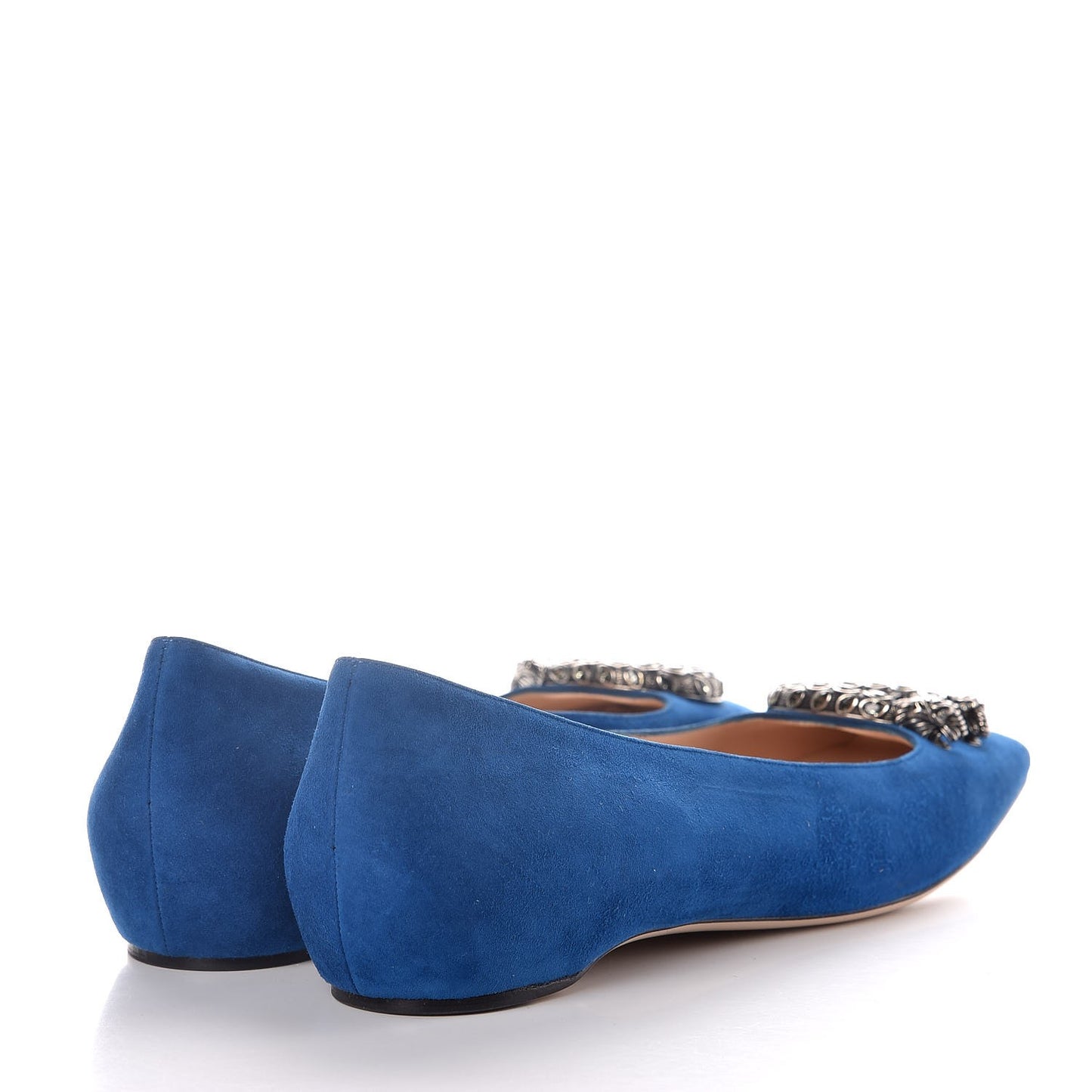 Kid Scamosciato Dionysus Ballet Flats 40 Vintage Bluette