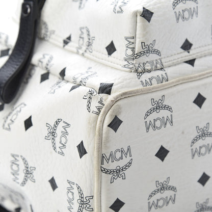 MCM Visetos Crown Stud Medium Stark Backpack White 8 of 14