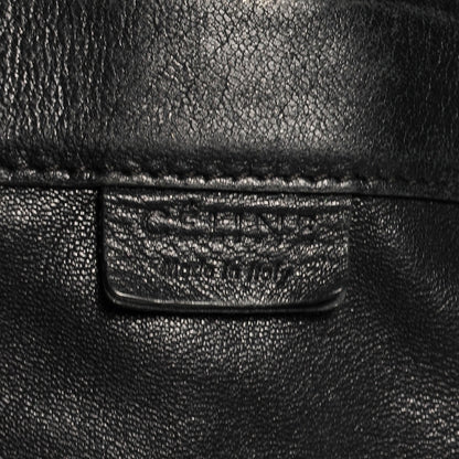 Celine Leather Horizontal Zipper Gusset Cabas Black 9 of 12
