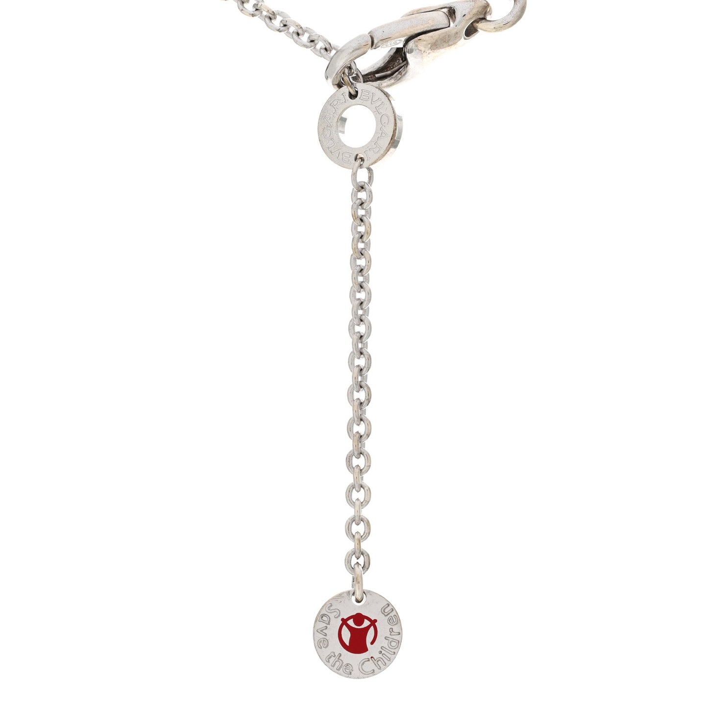 Sterling Silver Ceramic Save The Children Pendant Necklace