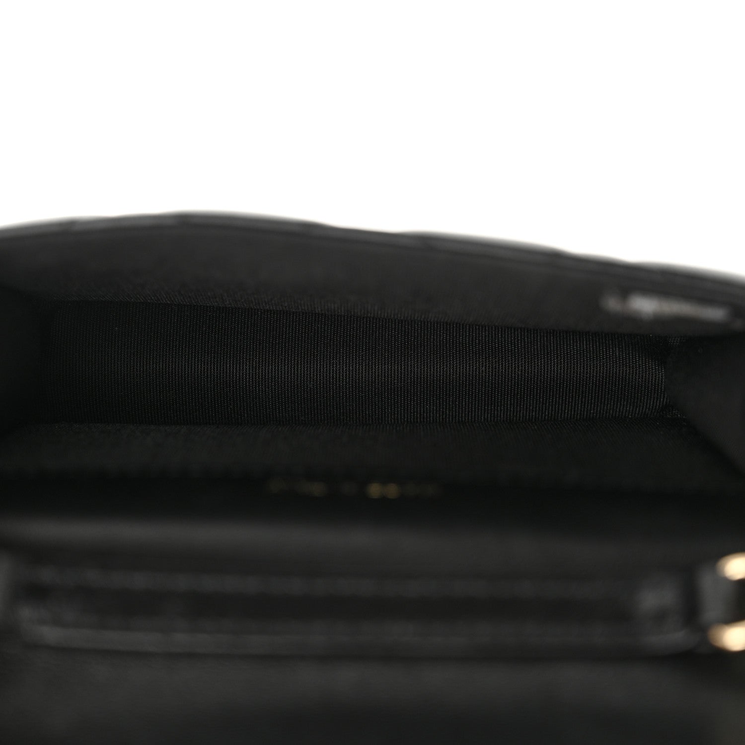 Chanel Shiny Lambskin Ribbon Quilted Flap Belt Bag Black 5 of 11