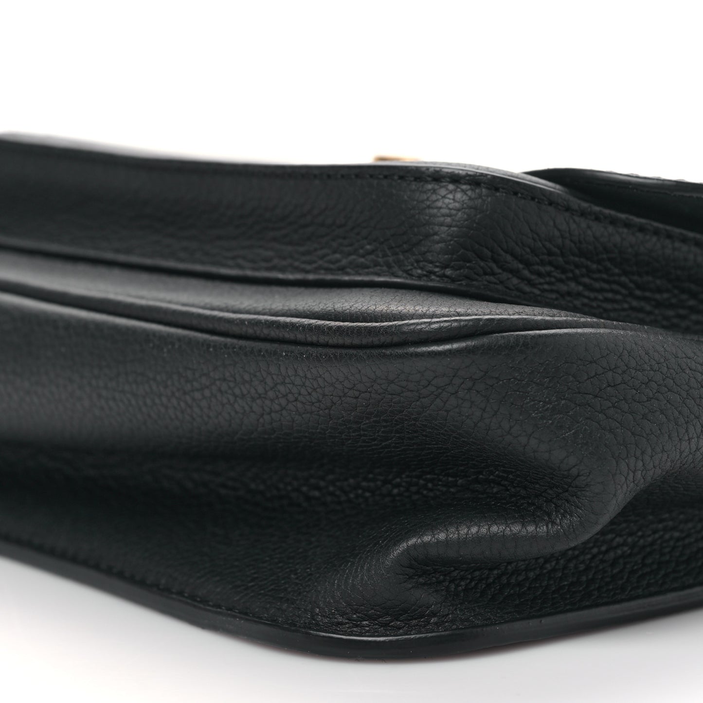 Grained Calfskin Lockme Chain Bag PM Black