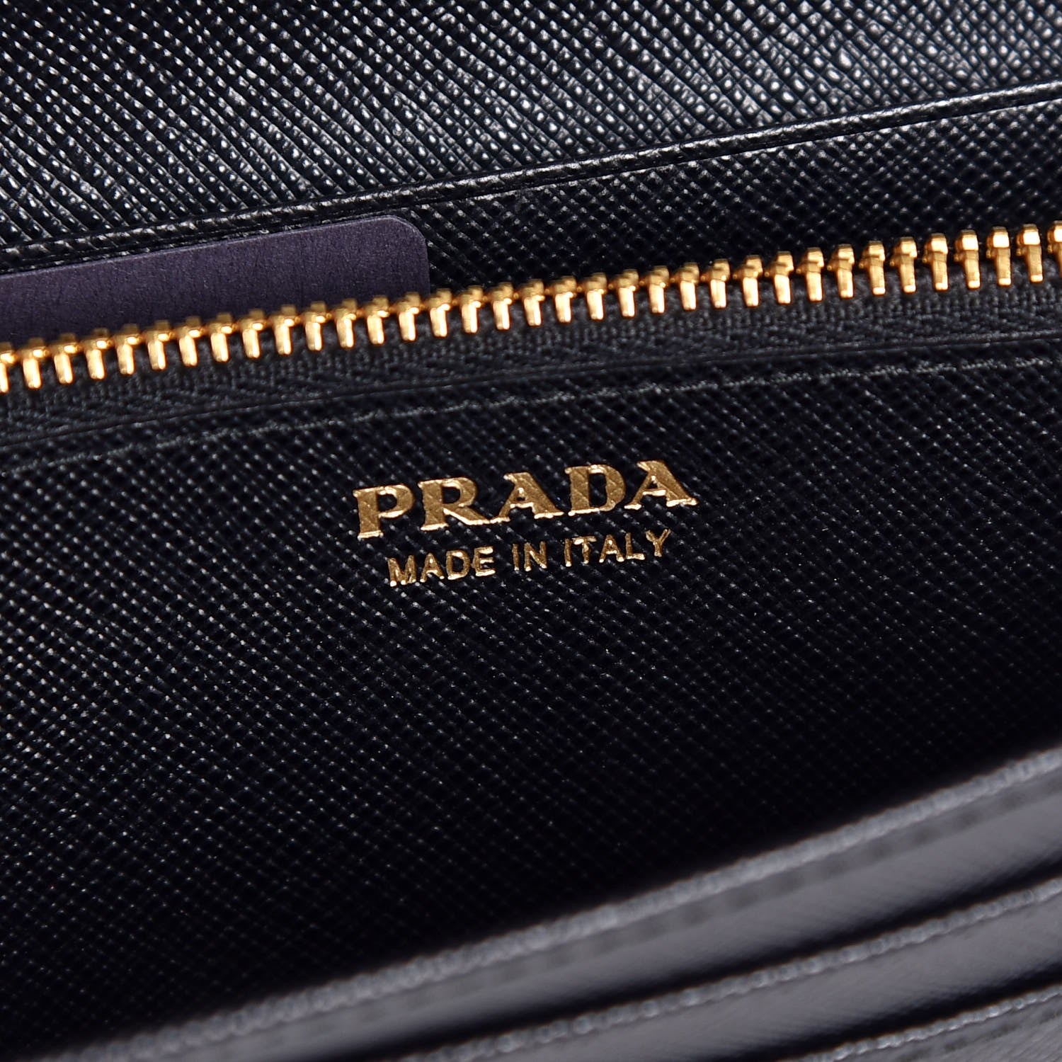 Prada Saffiano Metal Continental Flap Wallet Black 6 of 7