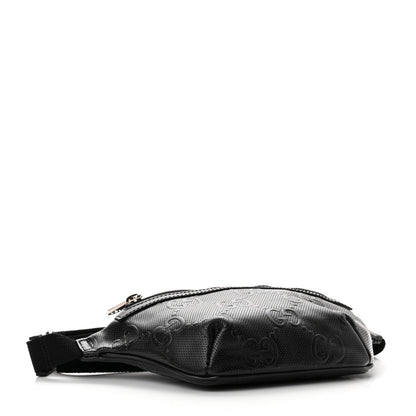 Gucci Calfskin GG Tennis Embossed Belt Bag Black 3 of 9