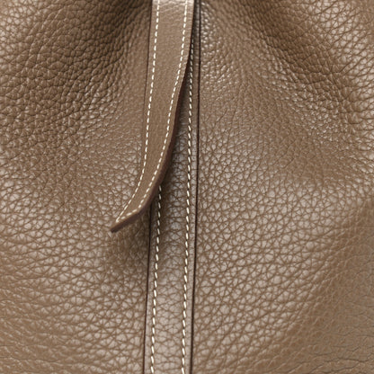Hermes Taurillon Clemence Picotin 22 MM Etoupe 8 of 13