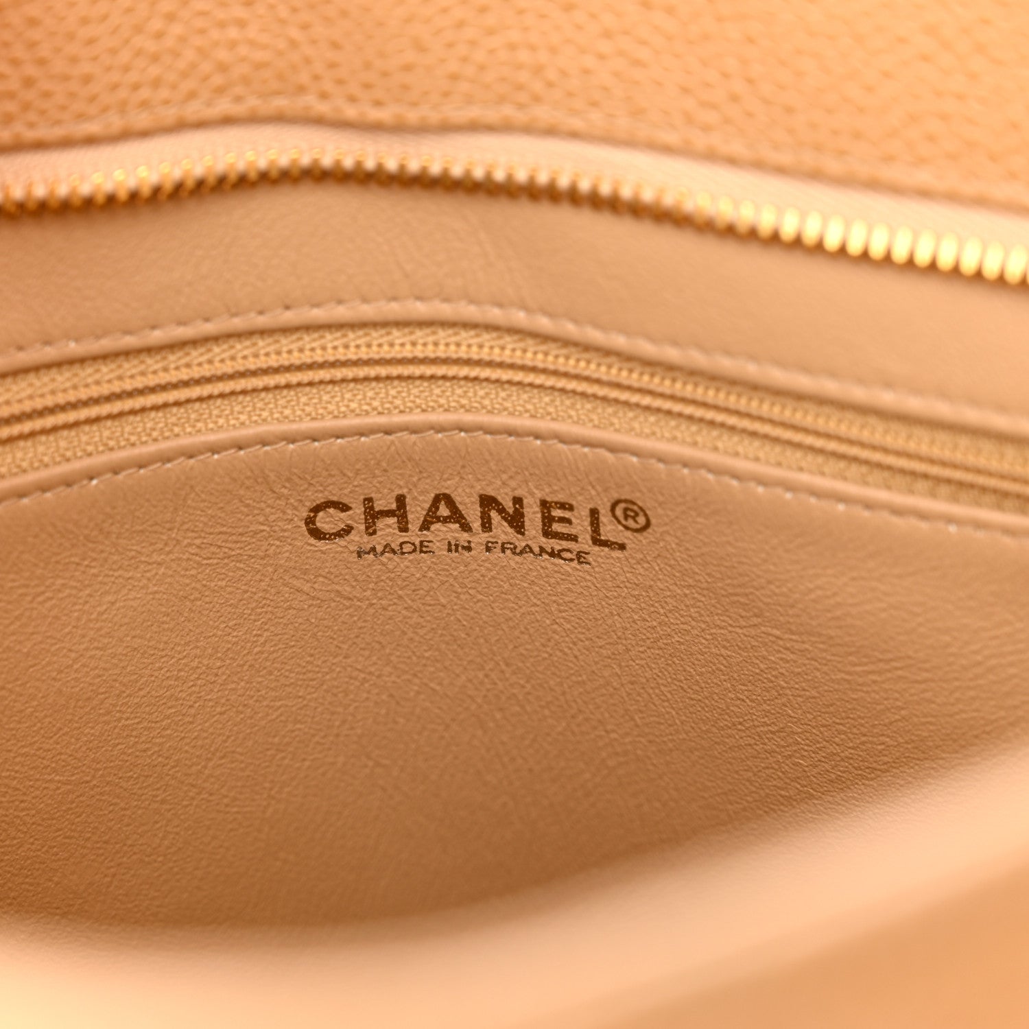 Chanel Caviar Quilted Medallion Tote Beige 6 of 10