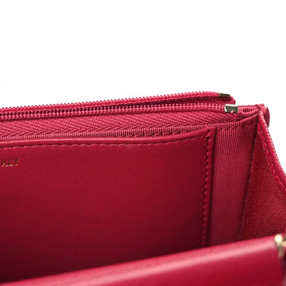 Chanel Caviar Quilted Wallet On Chain WOC Dark Pink 9 of 12