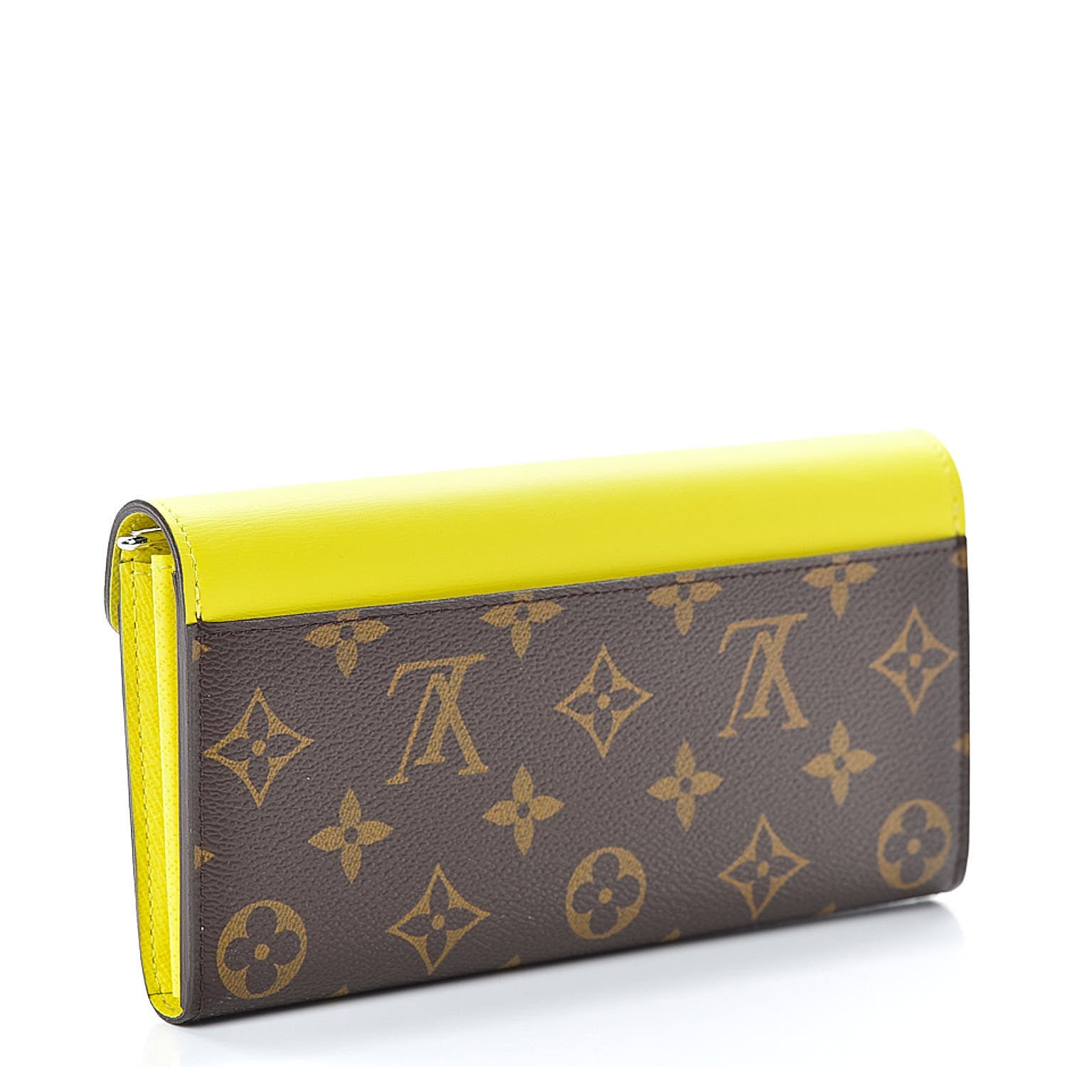 Louis Vuitton Monogram Tribal Mask Sarah Wallet Yellow 3 of 7