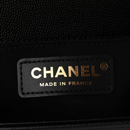 Chanel Caviar Quilted Medium Boy Flap Black 6 of 11