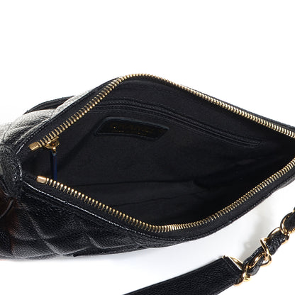 Chanel Caviar Quilted Pochette Black 5 of 7