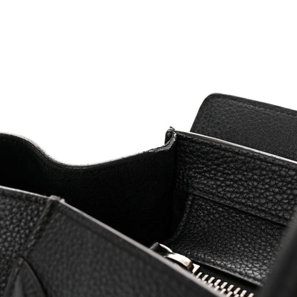 Celine Drummed Calfskin Mini Luggage Black 16 of 19