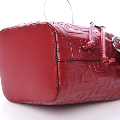 Fendi Vitello Liberty F is Fendi FF 1974 Embossed Mini Mon Tresor Bucket Bag Fragola 10 of 12
