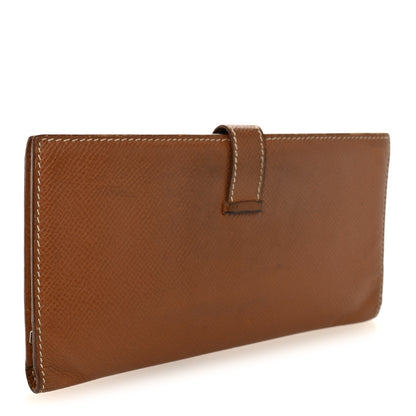 Hermes Courchevel Bearn Gusset Wallet Gold 3 of 7