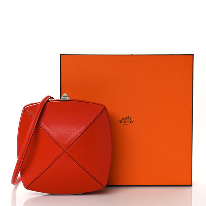 Hermes Chevre Chamkila Clou Medor Clutch Rouge De Coeur 10 of 10