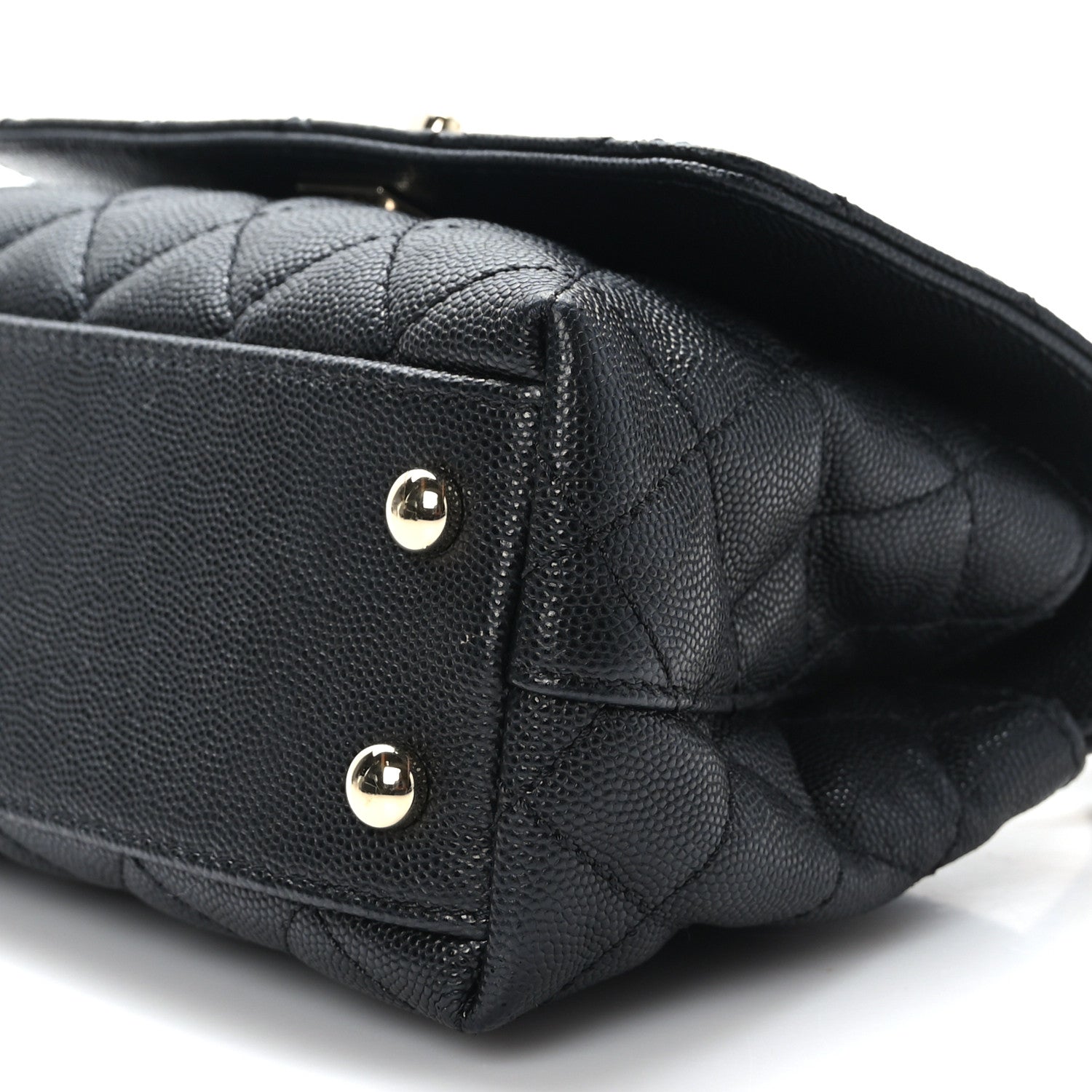 Chanel Caviar Quilted Extra Mini Coco Handle Flap Black 9 of 10