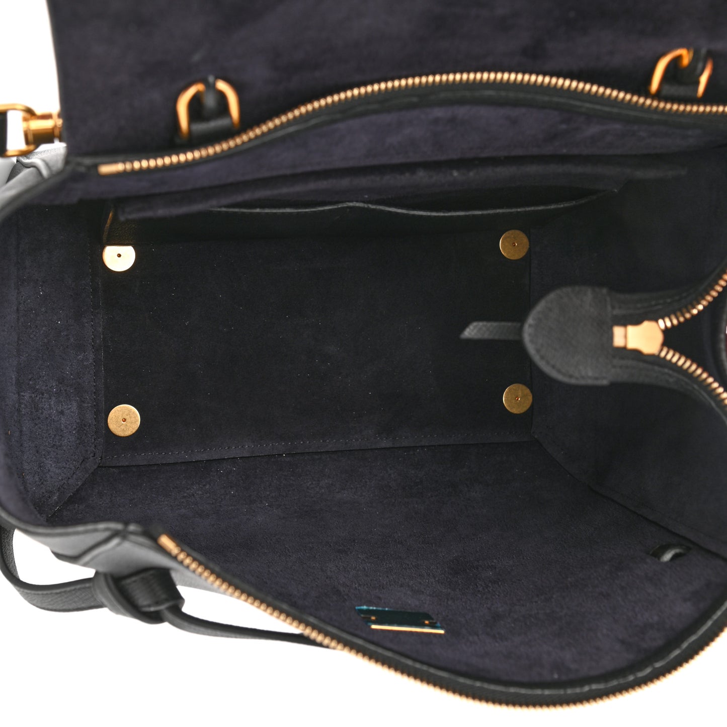 Grained Calfskin Mini Belt Bag Black