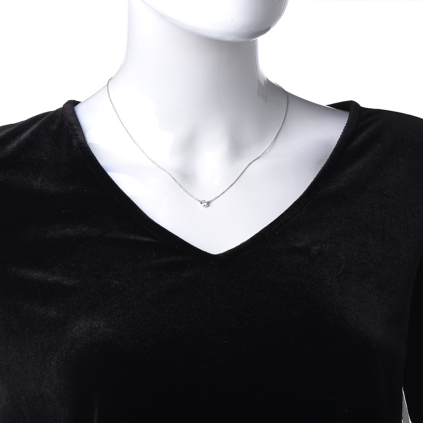 Platinum Diamond .30ct Elsa Peretti Diamonds by the Yard Pendant Necklace