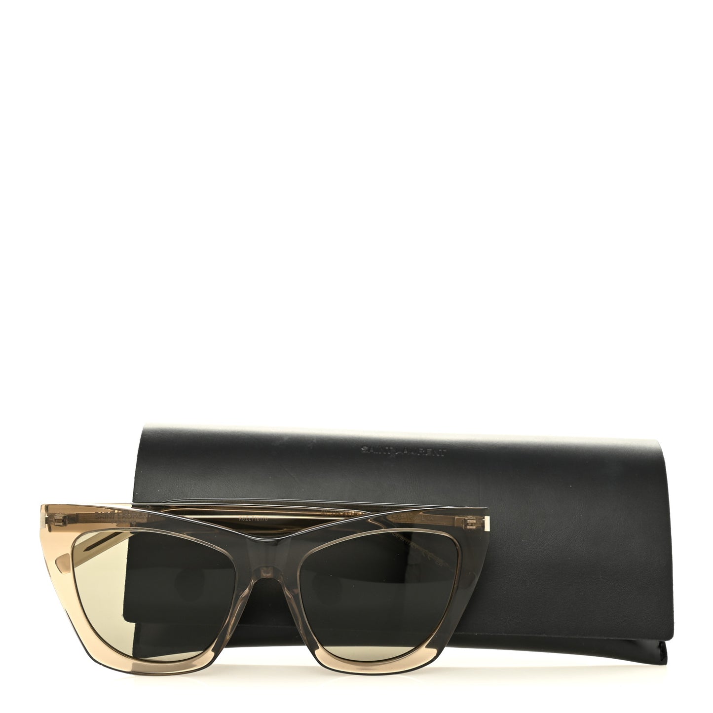 Acetate New Wave SL214 Kate Cat Sunglasses Transparent Brown