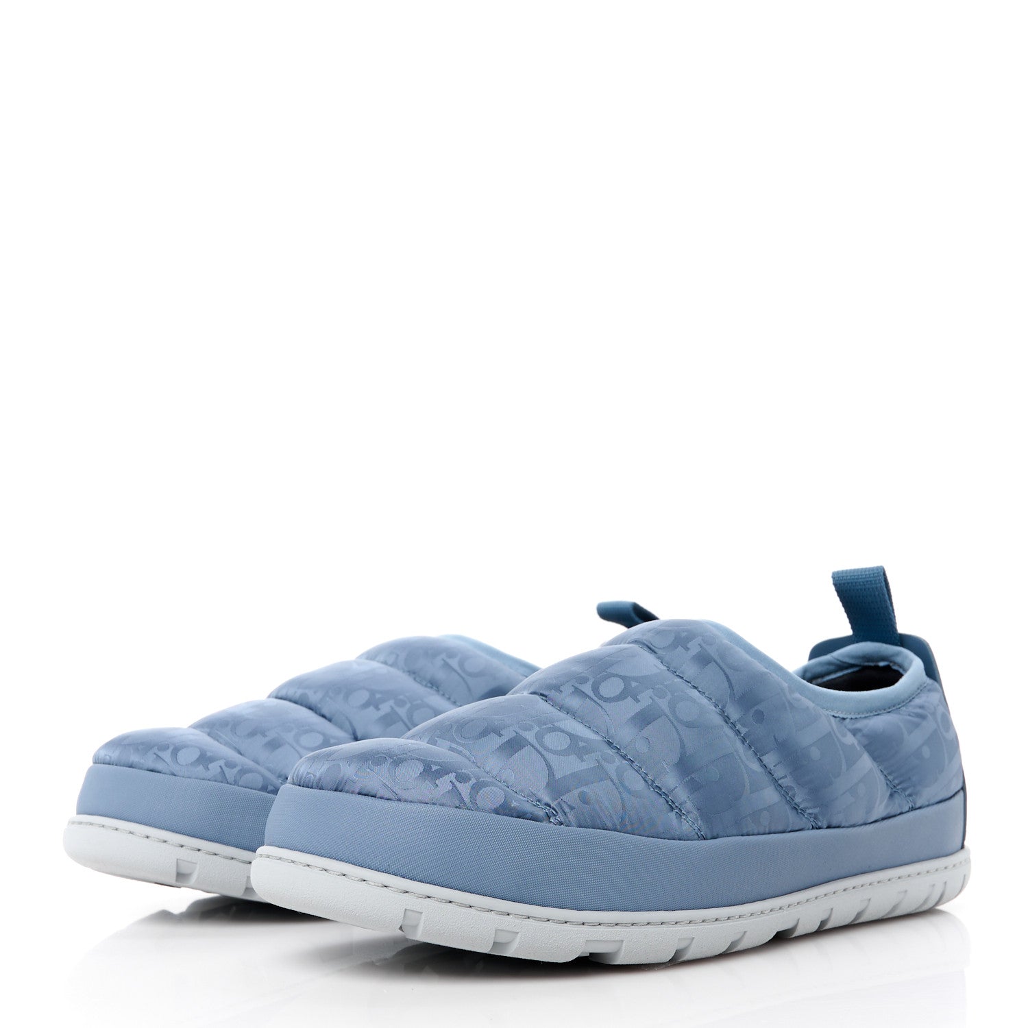 Christian Dior Nylon Oblique Mens Puffy Slippers 42 Blue 3 of 9