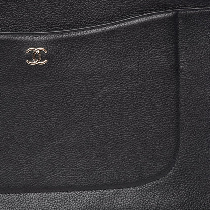 Chanel Grained Calfskin Large Neo Executive Cosmetic Case Black 8 of 10