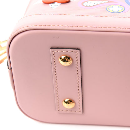 Louis Vuitton Epi Blooming Flowers Alma BB Rose Ballerine 8 of 12