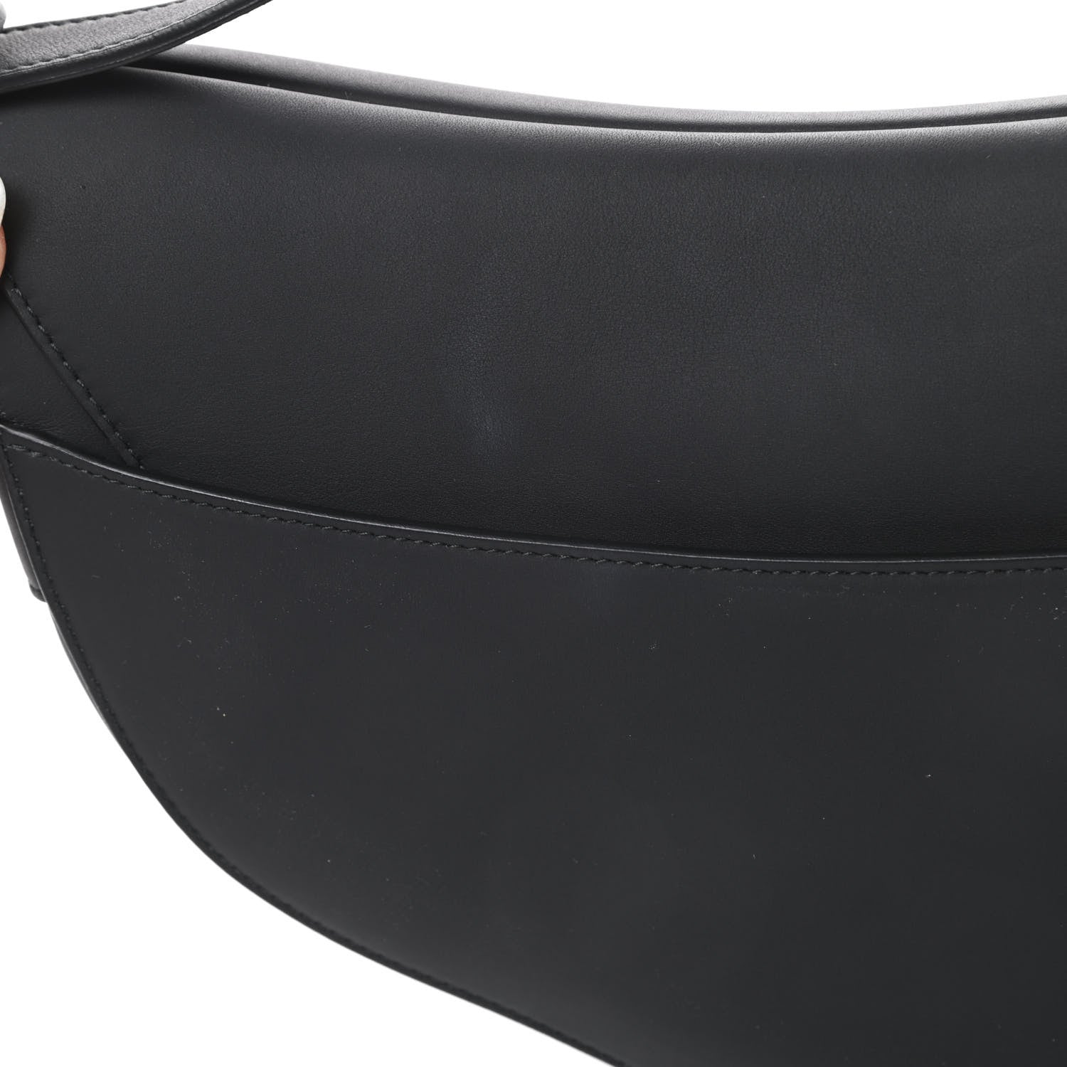 Christian Dior Ultra Matte Calfskin Saddle Bag Black 11 of 12